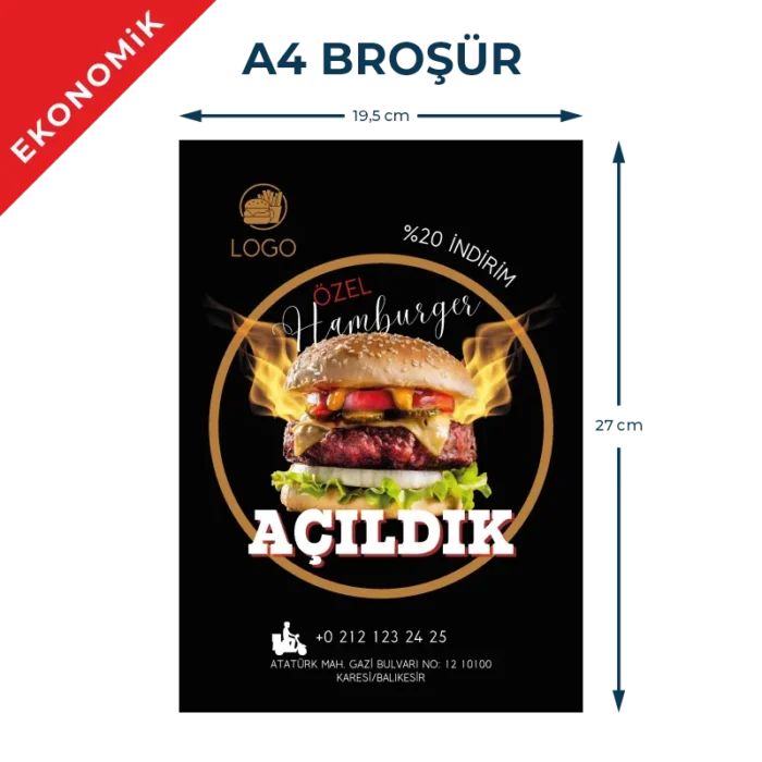 A4 Brosur Ekonomik