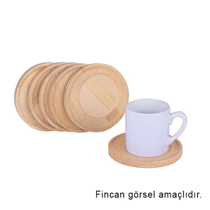 ahsap kupa ve fincan altligi 6li paket 36943 62 B
