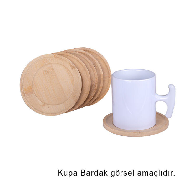 ahsap kupa ve fincan altligi 6li paket 36951 62 B