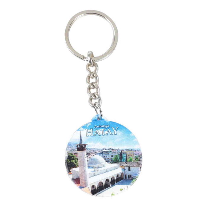 hatay temali uv baskili yuvarlak anahtarlik 38x100 mm hatay myros 118991 43 B