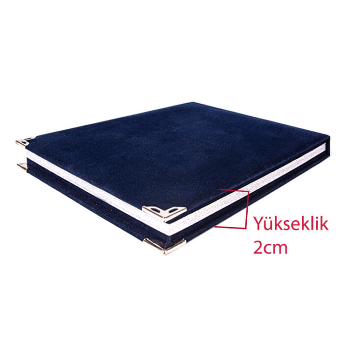 lacivert kadife album plaket 30029 32 B