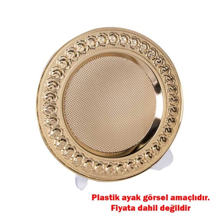 sublimasyon gul desen metal tabak 32945 29 B