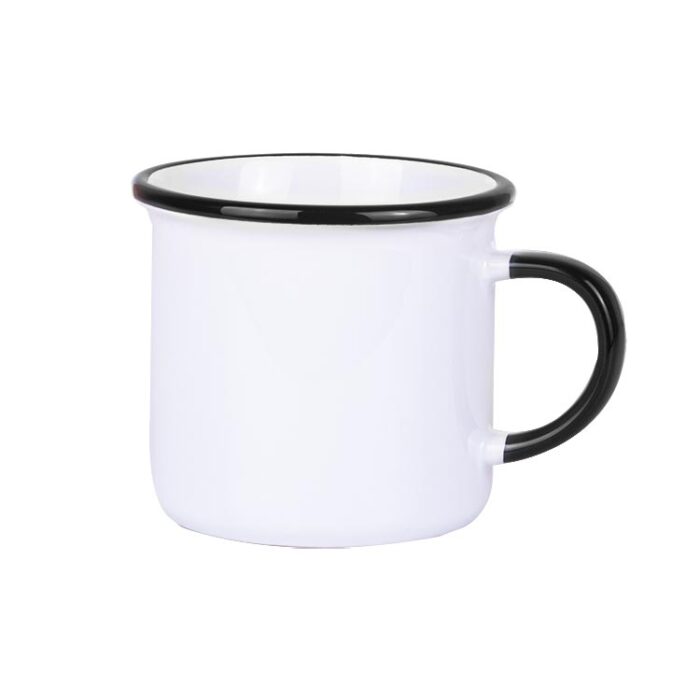 sublimasyon kulpu ve agiz cevresi siyah enamel kupa kutulu 35031 60 B
