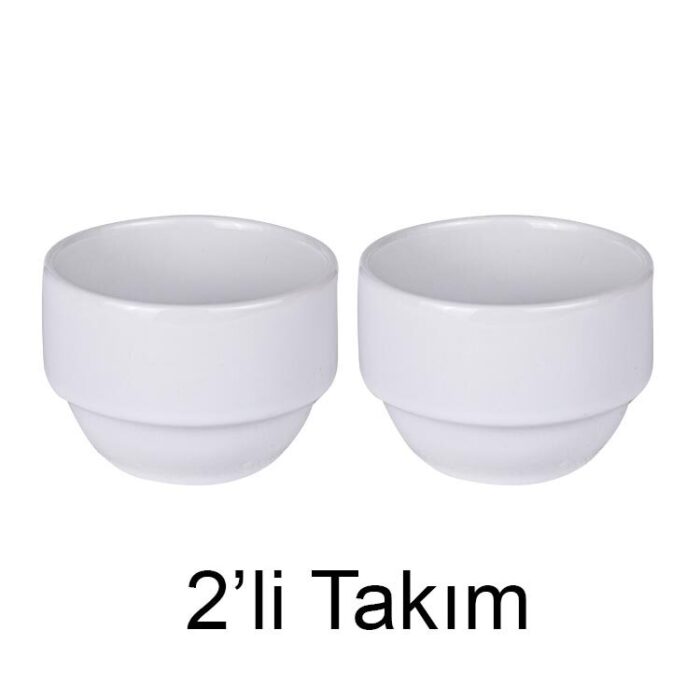 sublimasyon porselen beyaz derin kase 2li paket 37683 63 B